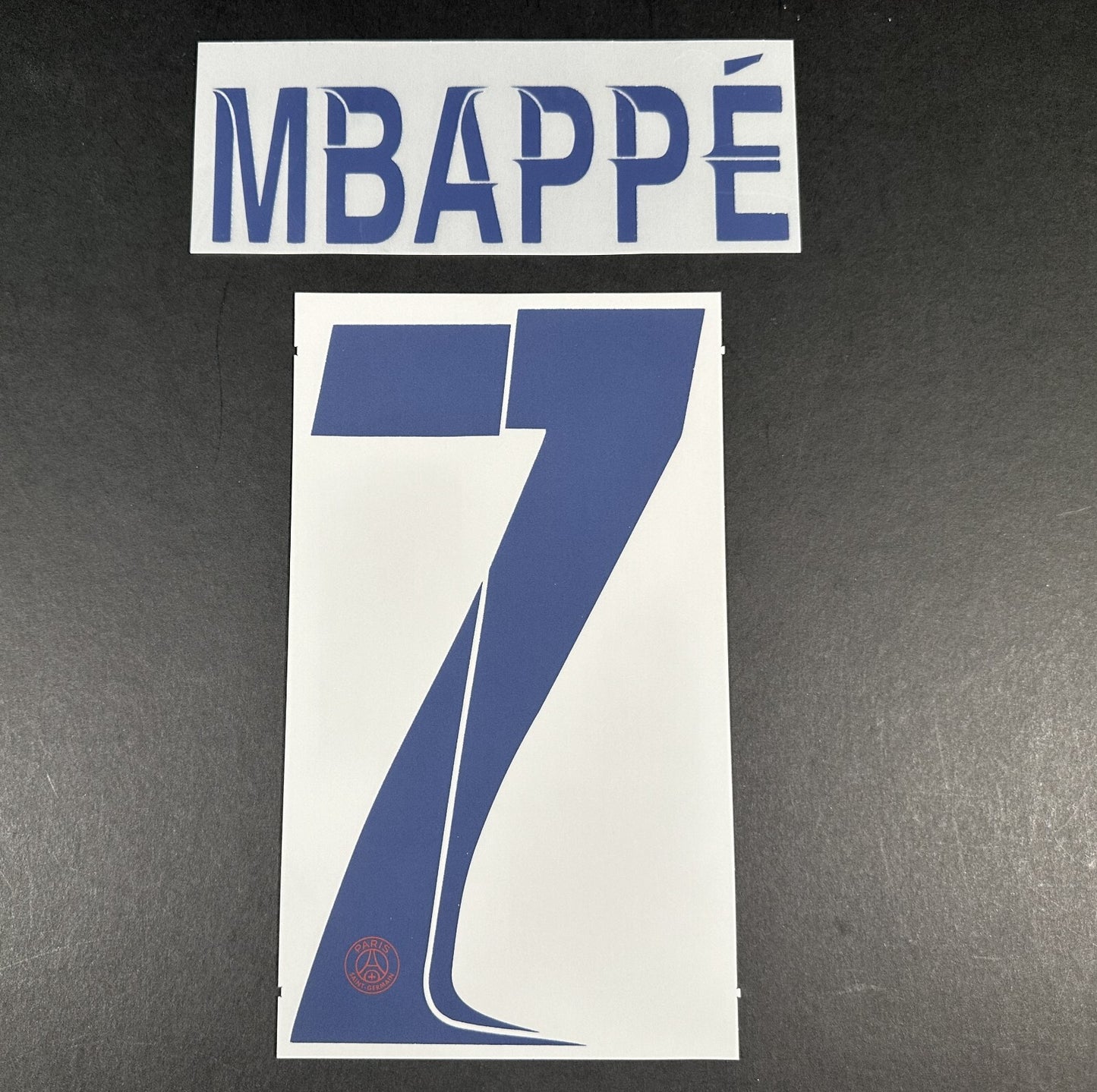 2023 2024 PSG MBAPPE 7 OFFICIAL MONBLASON UCL AWAY PLAYER SIZE NAME SET 255MM