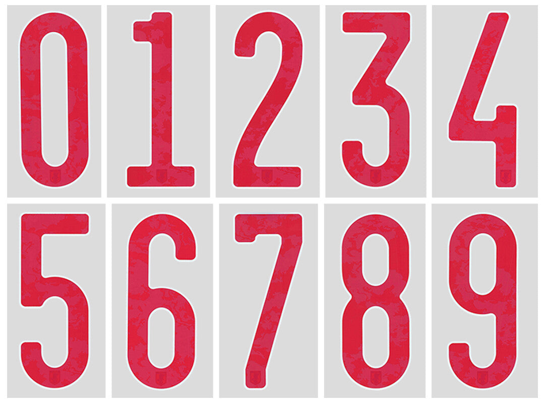 2019 2021 OFFICIAL DEKOGRAPHICS JAPAN HOME RED SHIRT NUMBERS 265mm