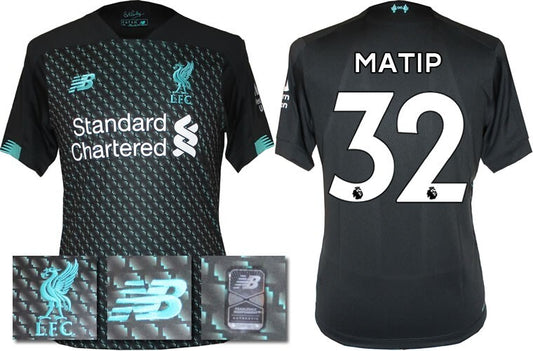 BNWT 2019 2020 NEW BALANCE LIVERPOOL 3RD SHIRT MATIP 32 MENS