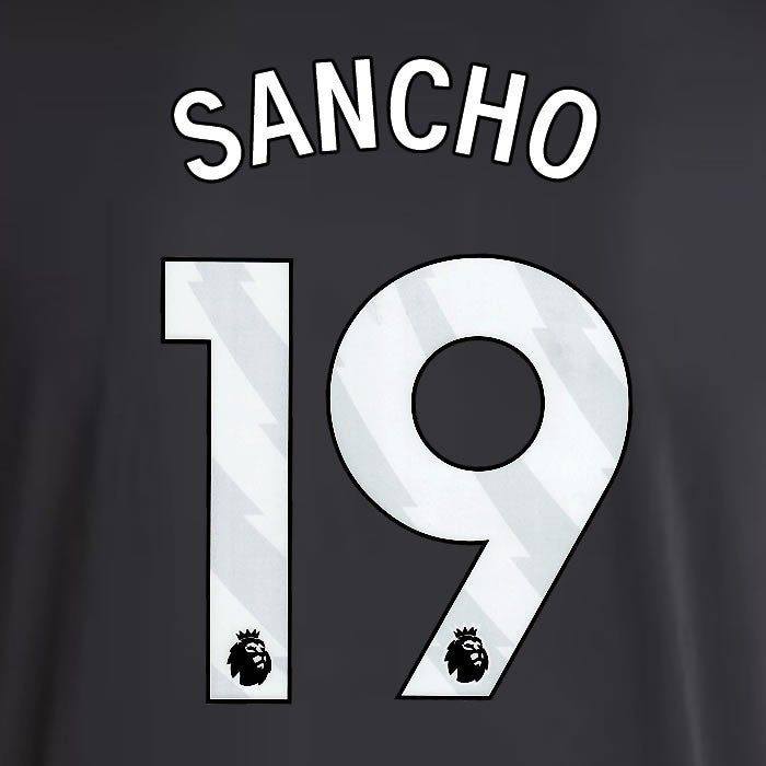 2025 2026 ASTON VILLA SANCHO 19 OFFICIAL WHITE AWAY PLAYER SIZE NAMESET