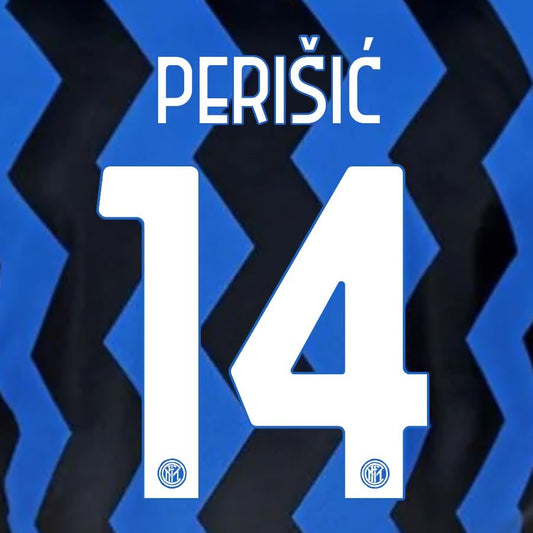 2020 2021 INTER MILAN OFFICIAL HOME PERISIC 14 PLAYER SIZE NAMESET