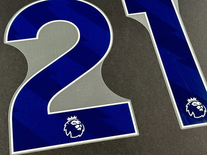 TOTTENHAM 2023 - 2025 KULUSEVSKI 21 HOME BLUE OFFICIAL PLAYER SIZE NAME SET