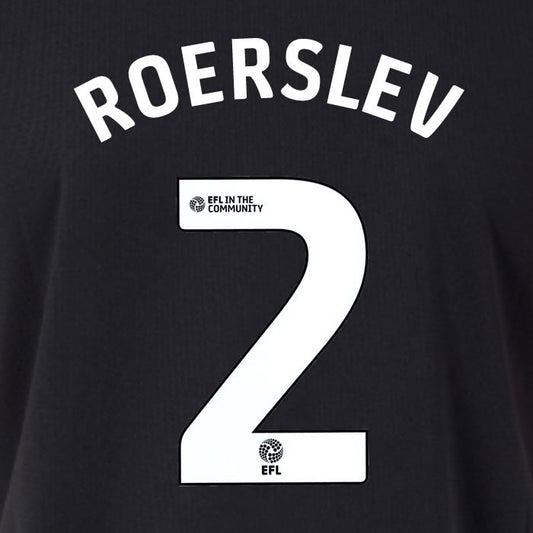 25 26 SOUTHAMPTON FC ROERSLEV 2 OFFICIAL WHITE HOME PLAYER SIZE NAME SET 230MM