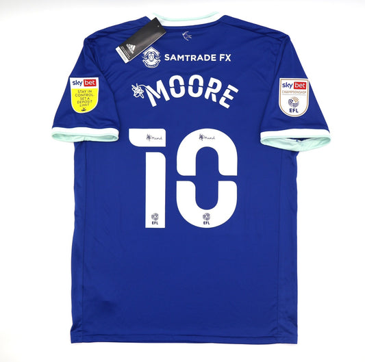 BNWT 2020 2021 ADIDAS CARDIFF CITY HOME SHIRT MOORE 10 + PATCHES MEN'S MEDIUM