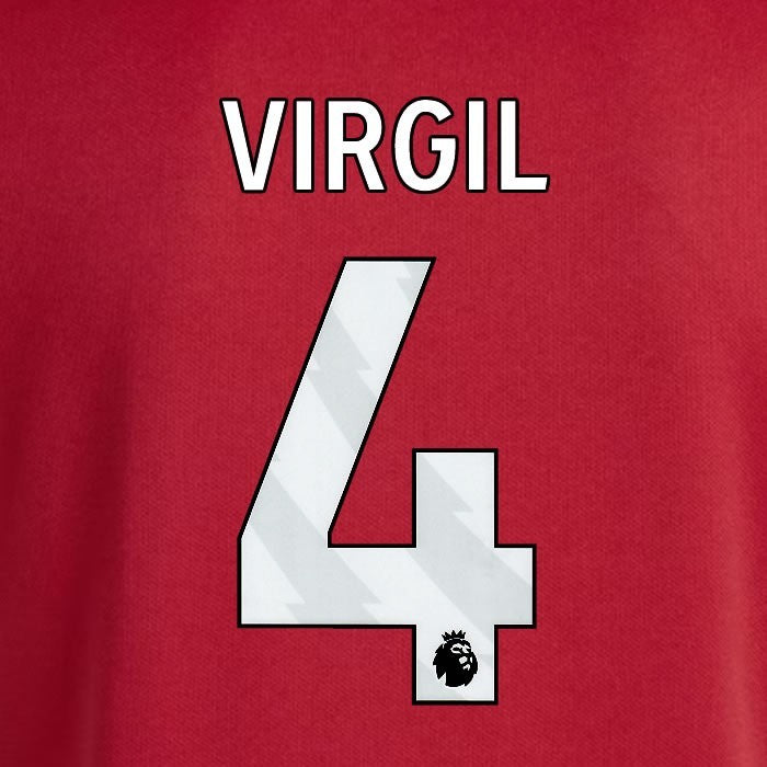2025 2026 OFFICIAL LIVERPOOL VIRGIL 4 WHITE HOME PLAYER SIZE NAMESET