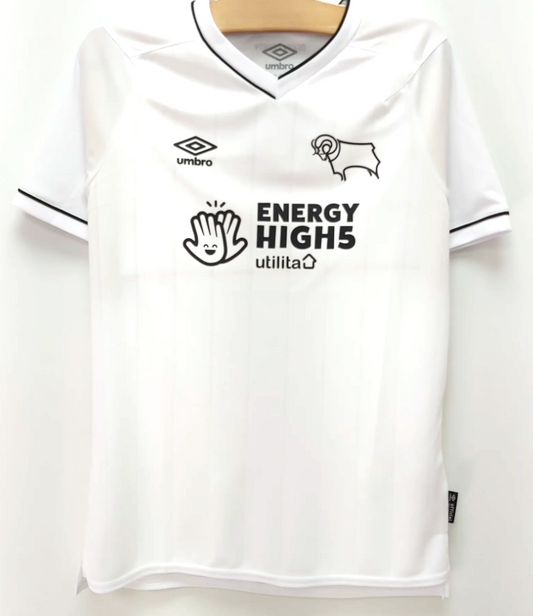 BNWT 2020 2021 DERBY HOME UMBRO FOOTBALL SHIRT KIDS 12-13 YEARS