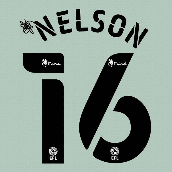 CARDIFF 2020 2021 OFFICIAL NELSON 16 AWAY PLAYER SIZE NAME SET