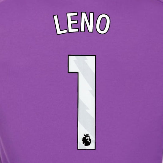 2024 2025 OFFICIAL FULHAM LENO 1 WHITE 3RD PLAYER SIZE NAMESET