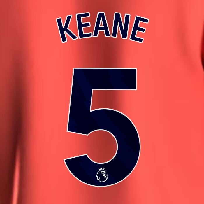 2023 2024 EVERTON KEANE 5 OFFICIAL BLUE AWAY PLAYER SIZE NAMESET