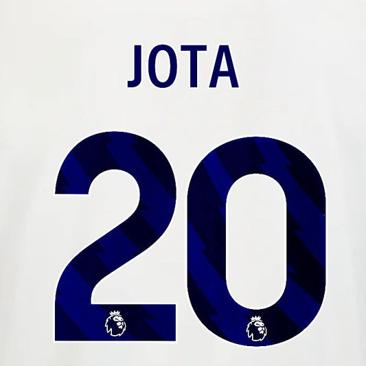 2025 2026 OFFICIAL NOTTINGHAM HUDSON JOTA 20 BLUE AWAY PLAYER SIZE NAMESET