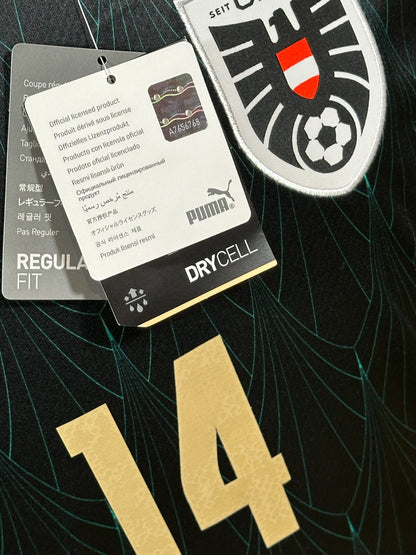 BNWT 2020 2021 AUSTRIA AWAY PUMA FOOTBALL SHIRT BAUMGARTLINGER 14 MENS MEDIUM