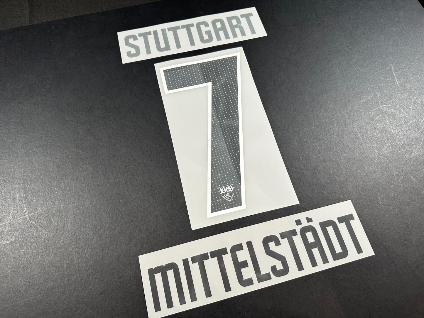 2024 2025 OFFICIAL STUTTGART MITTELSTADT 7 HOME PLAYER SIZE NAMESET