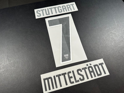 2024 2025 OFFICIAL STUTTGART MITTELSTADT 7 HOME PLAYER SIZE NAMESET