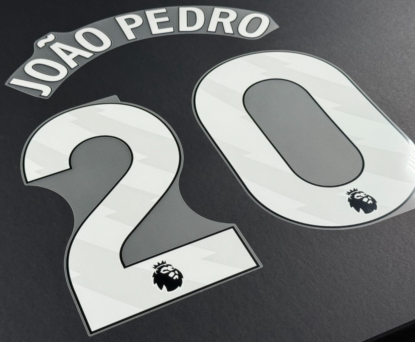 CHELSEA 2025 / 2026 JOAO PEDRO 20 OFFICIAL AVERY DENNISON WHITE PLAYER SIZE SET