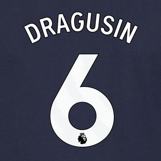 SPURS 2023 2024 DRAGUSIN 6 AVERY DENNISON WHITE AWAY PLAYER SIZE NAME SET