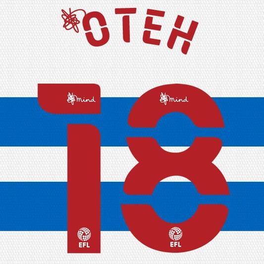 QPR 2020 2021 OFFICIAL OTEH 18 HOME PLAYER SIZE NAME SET