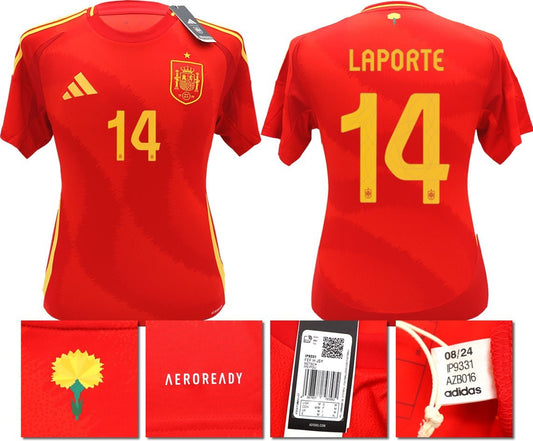 BNWT 2024 2025 SPAIN ADIDAS HOME SHIRT LAPORTE 14 MEN'S