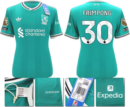 BNWT 2025 2026 LIVERPOOL ADIDAS 3RD SHIRT FRIMPONG 30 MEN'S