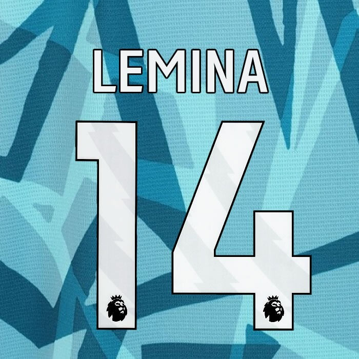 2023 2024 WOLVES 3RD LEMINA 14 OFFICIAL WHITE PLAYER SIZE NAMESET