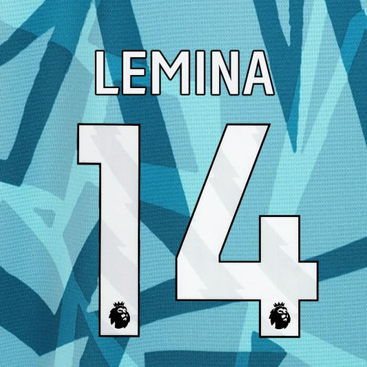 2023 2024 WOLVES 3RD LEMINA 14 OFFICIAL WHITE PLAYER SIZE NAMESET