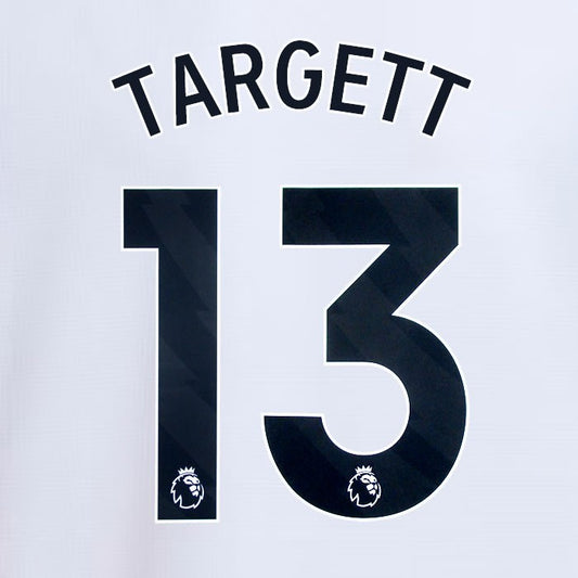 2024 2025 NEWCASTLE TARGETT 13 OFFICIAL BLACK 3RD PLAYER SIZE NAME SET