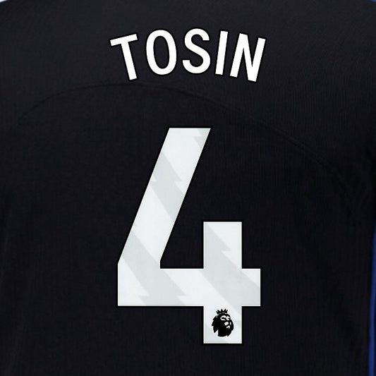2025 2026 OFFICIAL CHELSEA TOSIN 4 WHITE 3RD PLAYER SIZE NAMESET