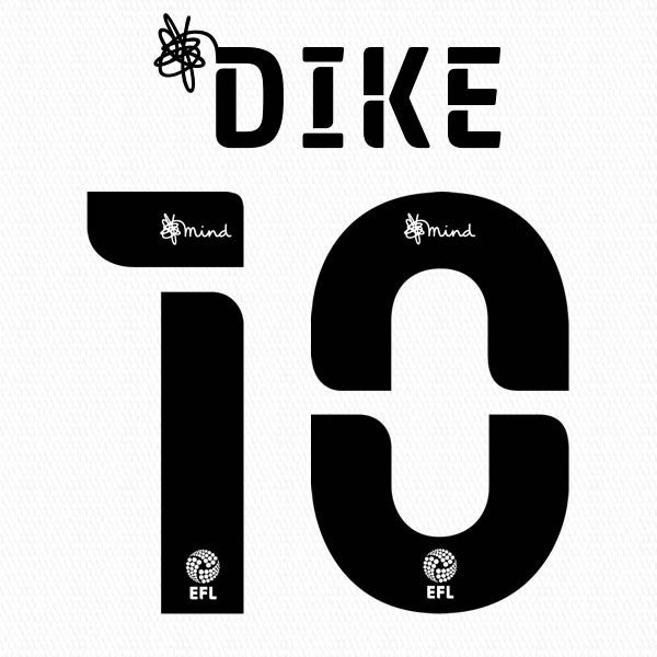 BARNSLEY 2020 2021 OFFICIAL DIKE 10 AWAY PLAYER SIZE NAME SET