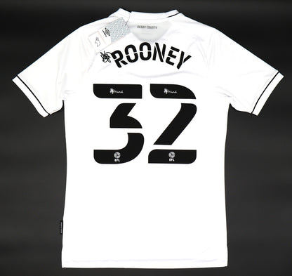 BNWT 2020 2021 DERBY HOME UMBRO FOOTBALL SHIRT ROONEY 32 MEN'S SMALL