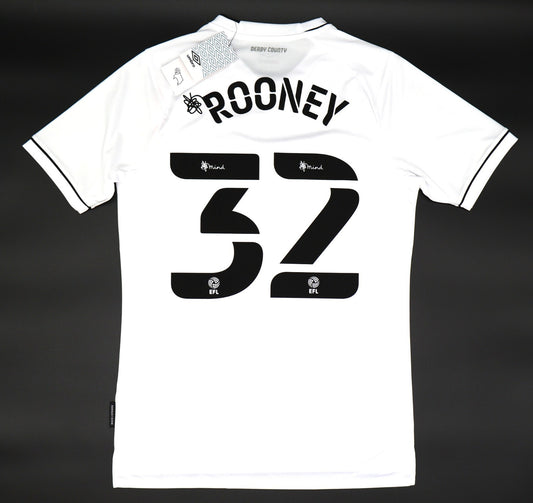 BNWT 2020 2021 DERBY HOME UMBRO FOOTBALL SHIRT ROONEY 32 MEN'S SMALL