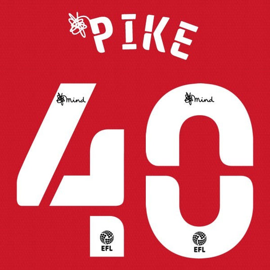 BLACKBURN 2020 2021 OFFICIAL PIKE 40 AWAY PLAYER SIZE NAME SET