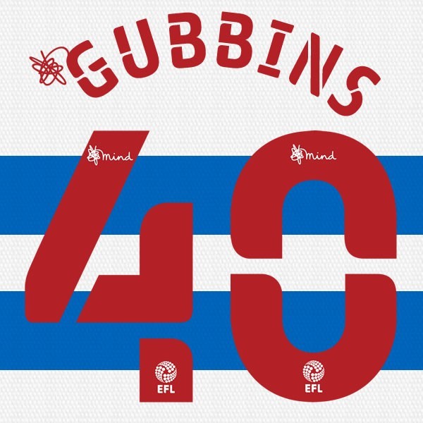 QPR 2020 2021 OFFICIAL GUBBINS 40 HOME PLAYER SIZE NAME SET