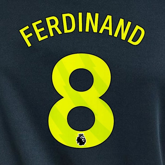 2023 2024 NEWCASTLE FERDINAND 8 OFFICIAL YELLOW 3rd PLAYER SIZE NAME SET