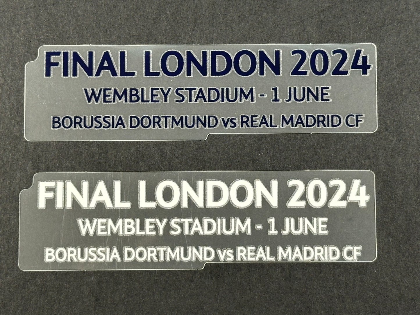 2024 OFFICIAL REAL MADRID FINAL LONDON 2024 PLAYER SIZE MATCH DETAIL