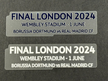 2024 OFFICIAL REAL MADRID FINAL LONDON 2024 PLAYER SIZE MATCH DETAIL