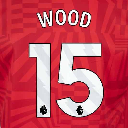 2024 2025 OFFICIAL SOUTHAMPTON WOOD 15 WHITE HOME PLAYER SIZE NAME SET