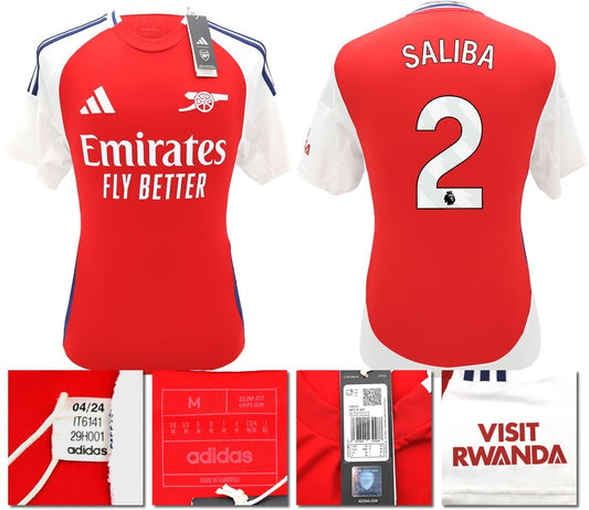 BNWT 2024/2025 ARSENAL F.C. ADIDAS HOME SHIRT SALIBA 2
