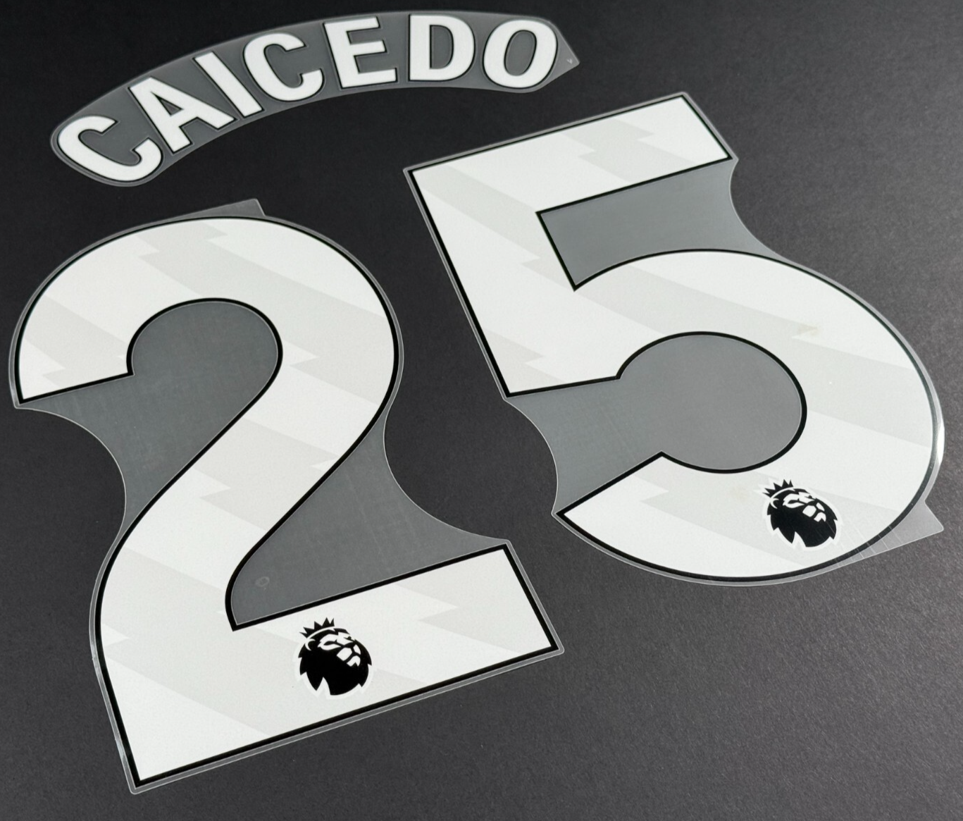 2024 2025 OFFICIAL CHELSEA CAICEDO 25 WHITE HOME PLAYER SIZE NAMESET