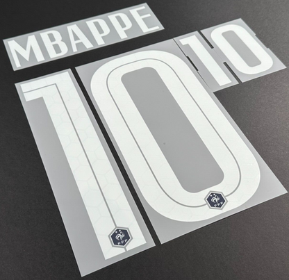 FRANCE 2020 2021 OFFICIAL MBAPPE 10 HOME PLAYER SIZE NAMESET 2 STAR