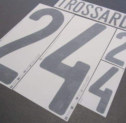 BELGIUM 2020 2021 OFFICIAL TROSSARD 24 AWAY BLACK PLAYER SIZE NAMESET