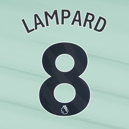 2023 2024 OFFICIAL CHELSEA LAMPARD 8 BLACK 3RD PLAYER SIZE NAMESET