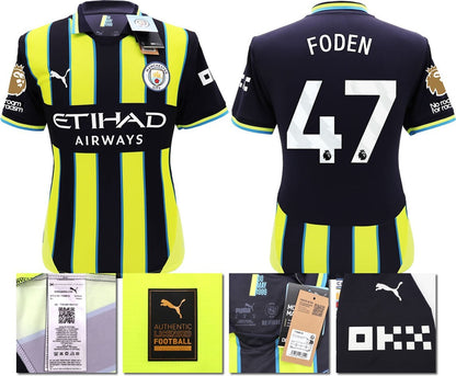 BNWT 2024 2025 MAN CITY PUMA AWAY FODEN 47 FOOTBALL SHIRT