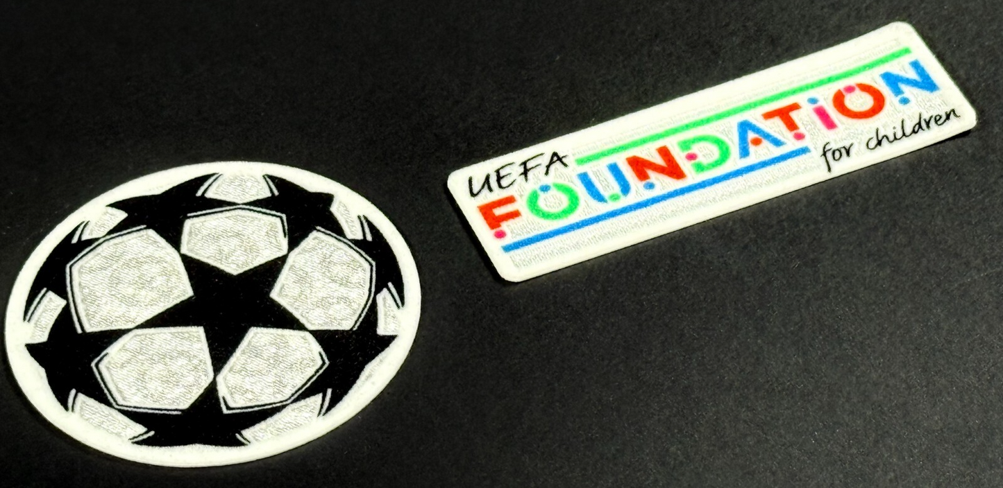 2021 2024 SPORTING ID CHAMPIONS LEAGUE STARBALL & FOUNDATION PLAYER SLEEVE PATCH