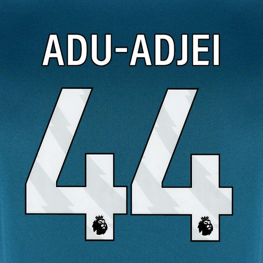 2024 2025 BOURNEMOUTH ADU ADJEI 44 WHITE 3RD PLAYER SIZE NAME SET