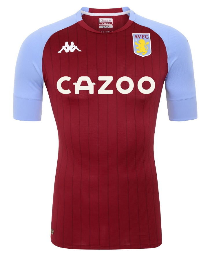 BNWT 2020 2021 ASTON VILLA HOME KAPPA FOOTBALL SHIRT MENS