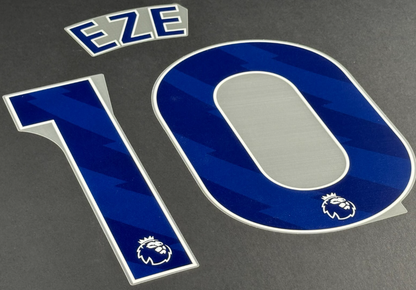 2024 2025 OFFICIAL CRYSTAL PALACE EZE 10 BLUE AWAY PLAYER SIZE NAMESET