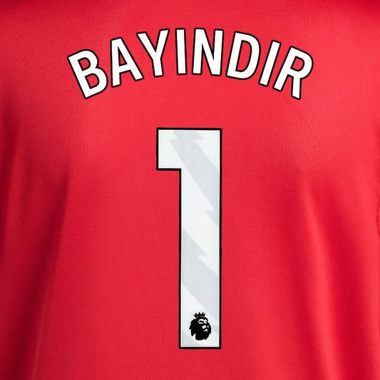 2025 2026 MANCHESTER UNITED BAYINDIR 1 HOME WHITE PLAYER SIZE NAMESET