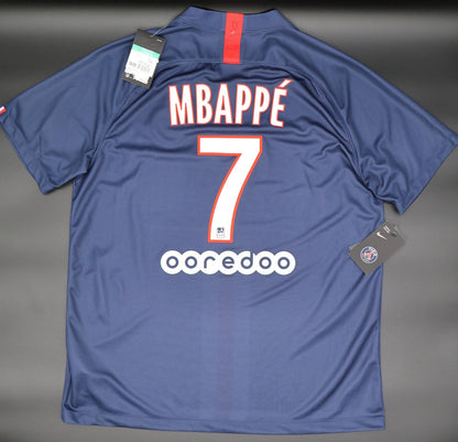 2021 2022 PSG MBAPPE' 7 HOME SHIRT NIKE FOOTBALL SHIRT MENS XL
