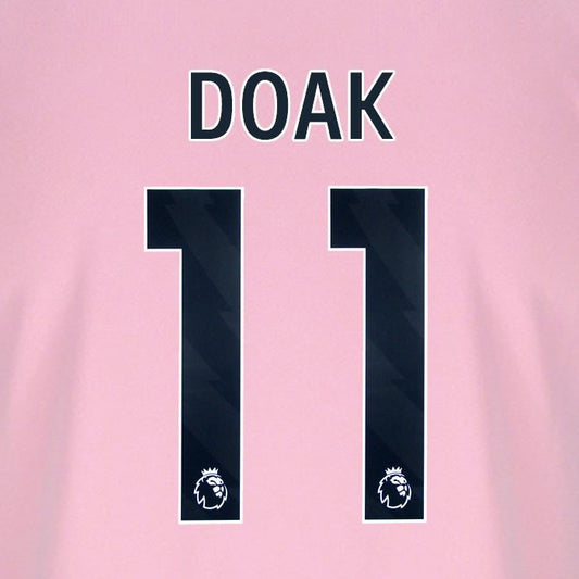 2025 2026 BOURNEMOUTH DOAK 11 BLACK 3RD PLAYER SIZE NAME SET