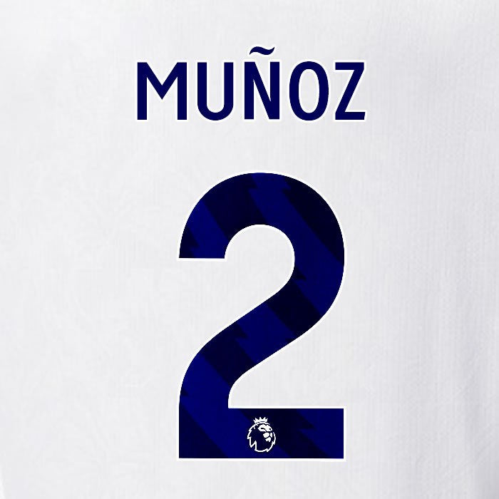 2025 2026 OFFICIAL CRYSTAL PALACE MUNOZ 2 BLUE AWAY PLAYER SIZE NAMESET