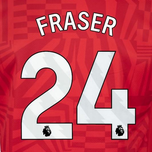2024 2025 OFFICIAL SOUTHAMPTON FRASER 24 WHITE HOME PLAYER SIZE NAME SET